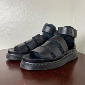 Dr. Martens Clarissa Black Leather Sandal size 9